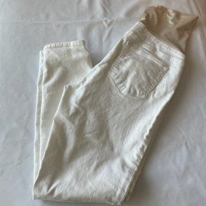 LOFT White maternity jeans, size 8